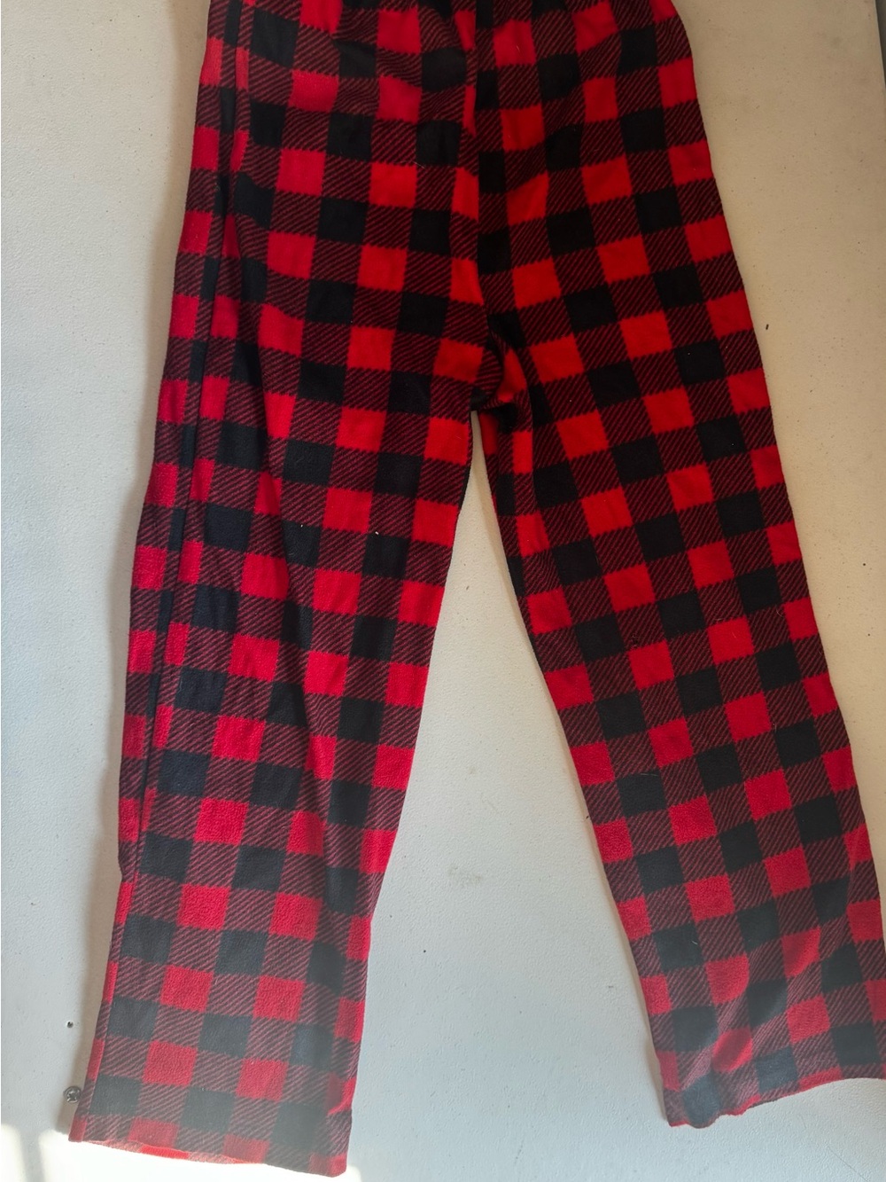 Red and Black Buffalo Plaid Pants